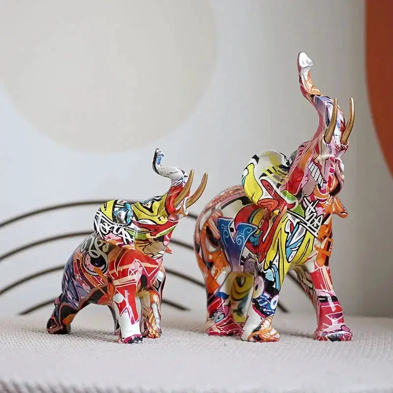 Elephant Sculpture - Modern Street Art Figurine by House Of Avana