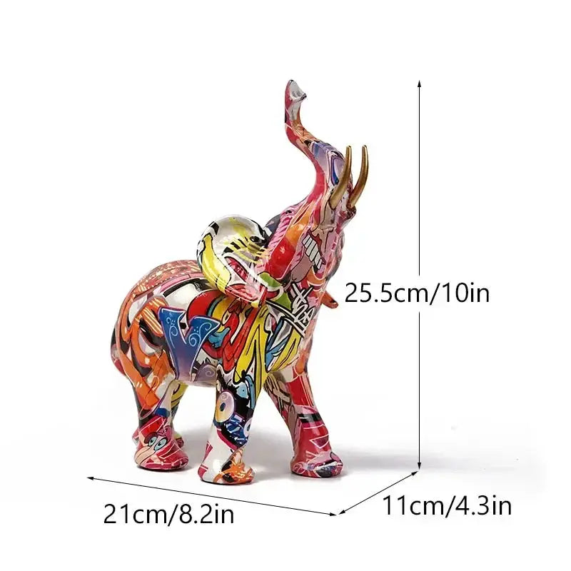 Elephant Sculpture - Modern Street Art Figurine by House Of Avana