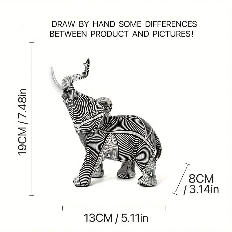 Elephant Statue - Modern Black by House Of Avana