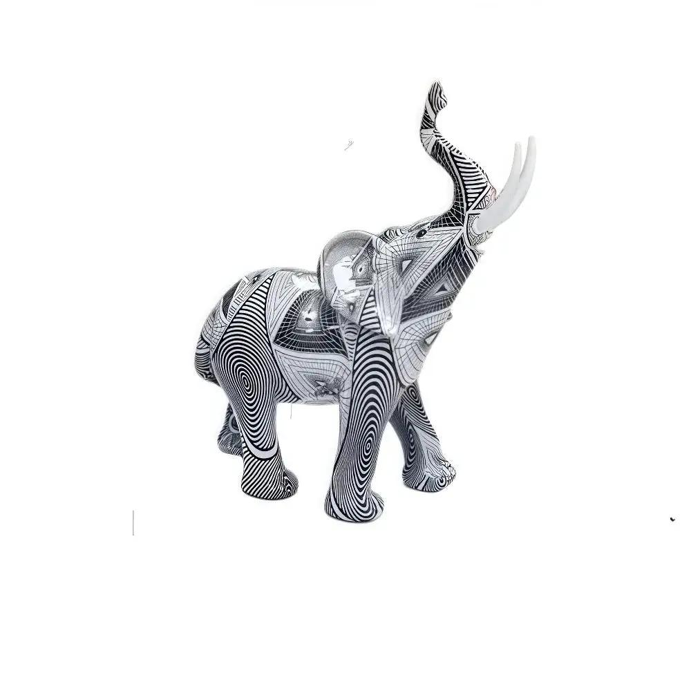 Elephant Statue - Modern Black by House Of Avana