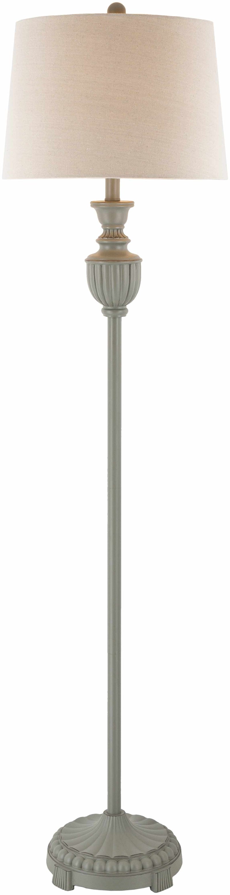Nelspruit Gray Resin Floor Lamp by Boutique Rugs
