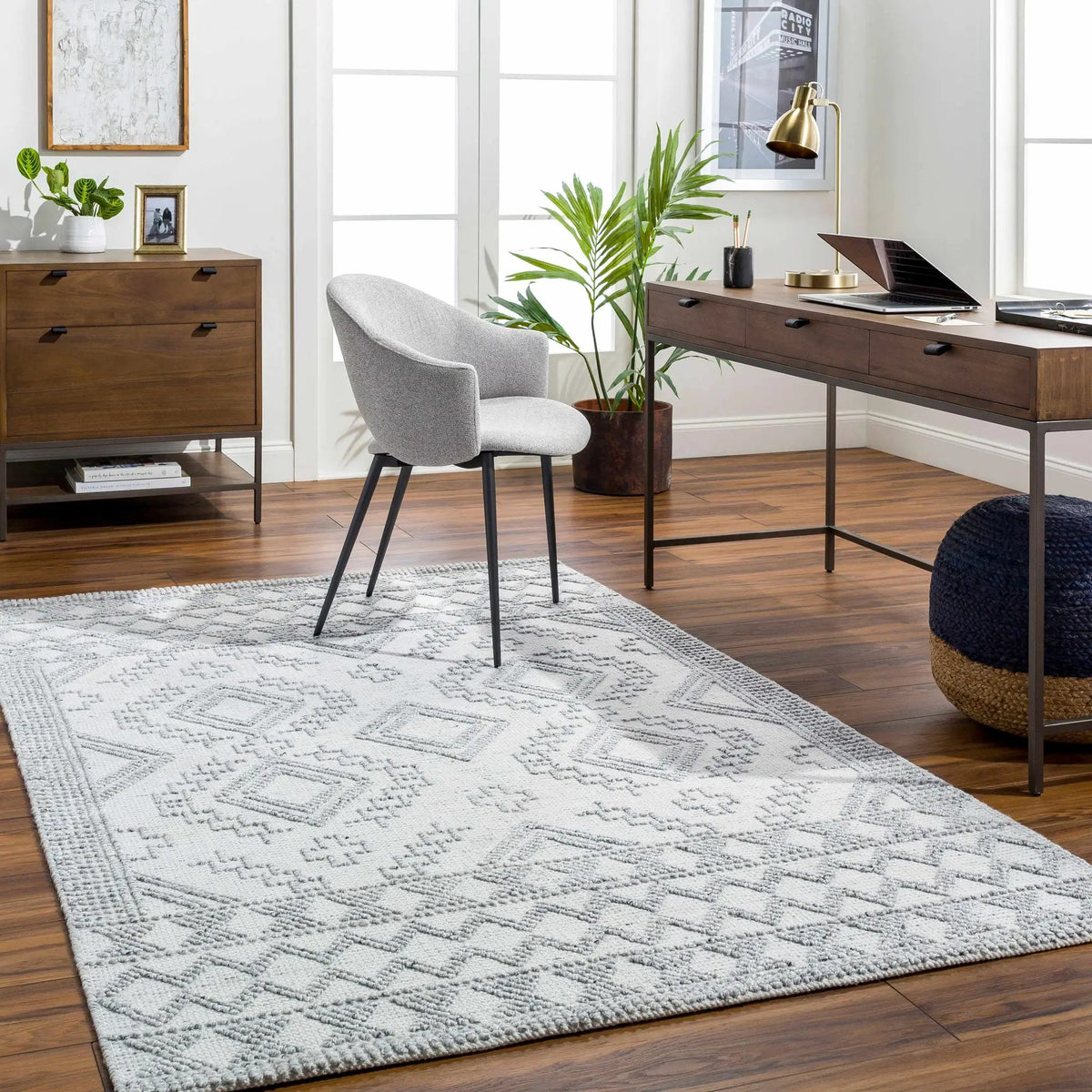Elin Area Rug - Clearance, installed in a room