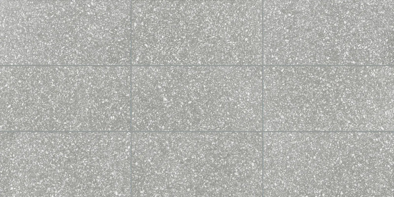 Elite Fashion Grey Anti-Slip Terrazzo Look Porcelain Tiles 12x24 by landmarkceramics