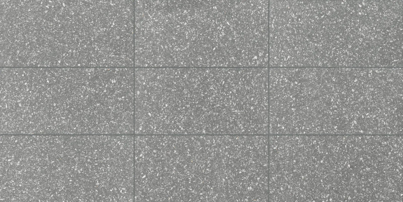 Elite Precious Black Anti-Slip Terrazzo Look Porcelain Tiles 12x24 by landmarkceramics