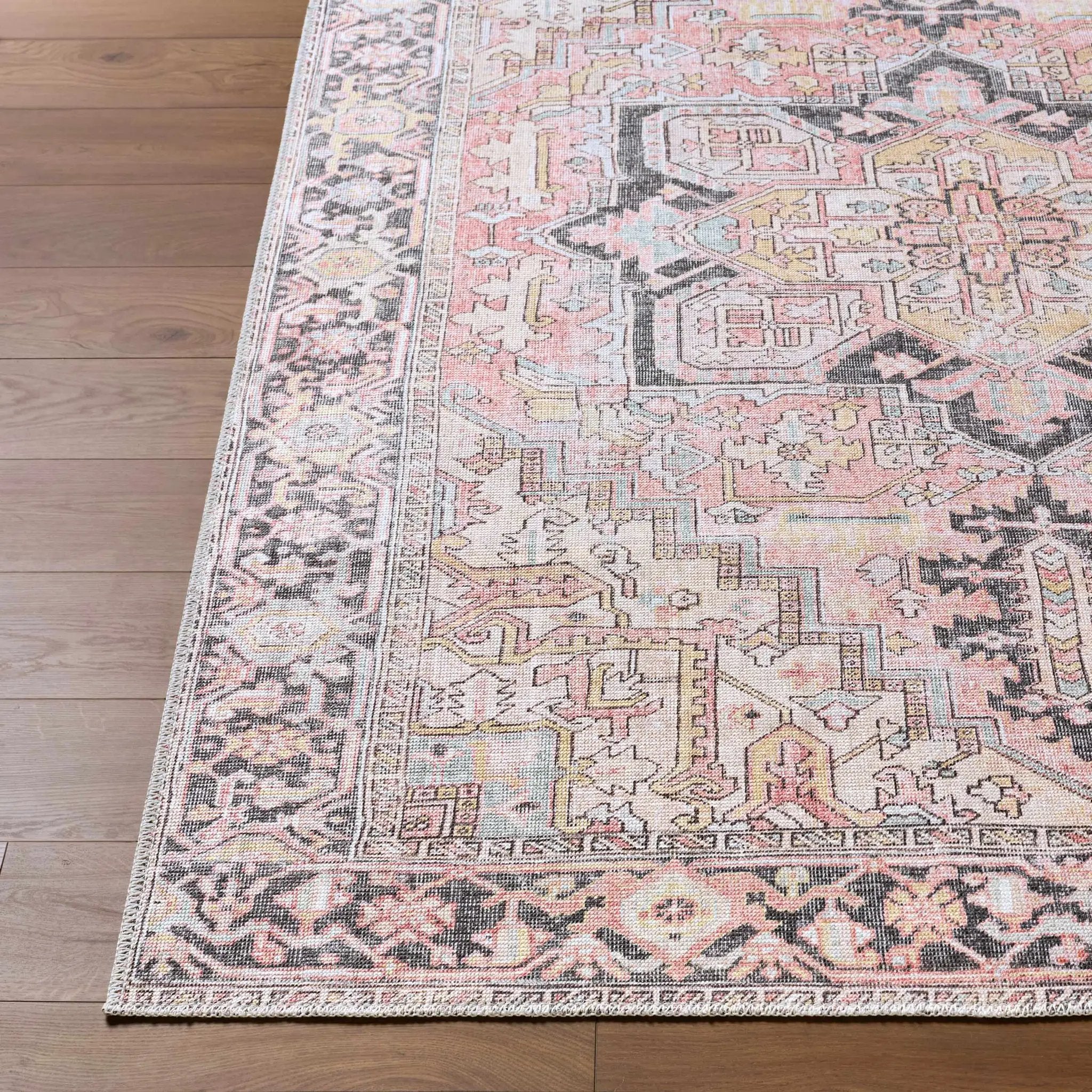 Nadia Dust Pink Area Rug - Clearance by Boutique Rugs
