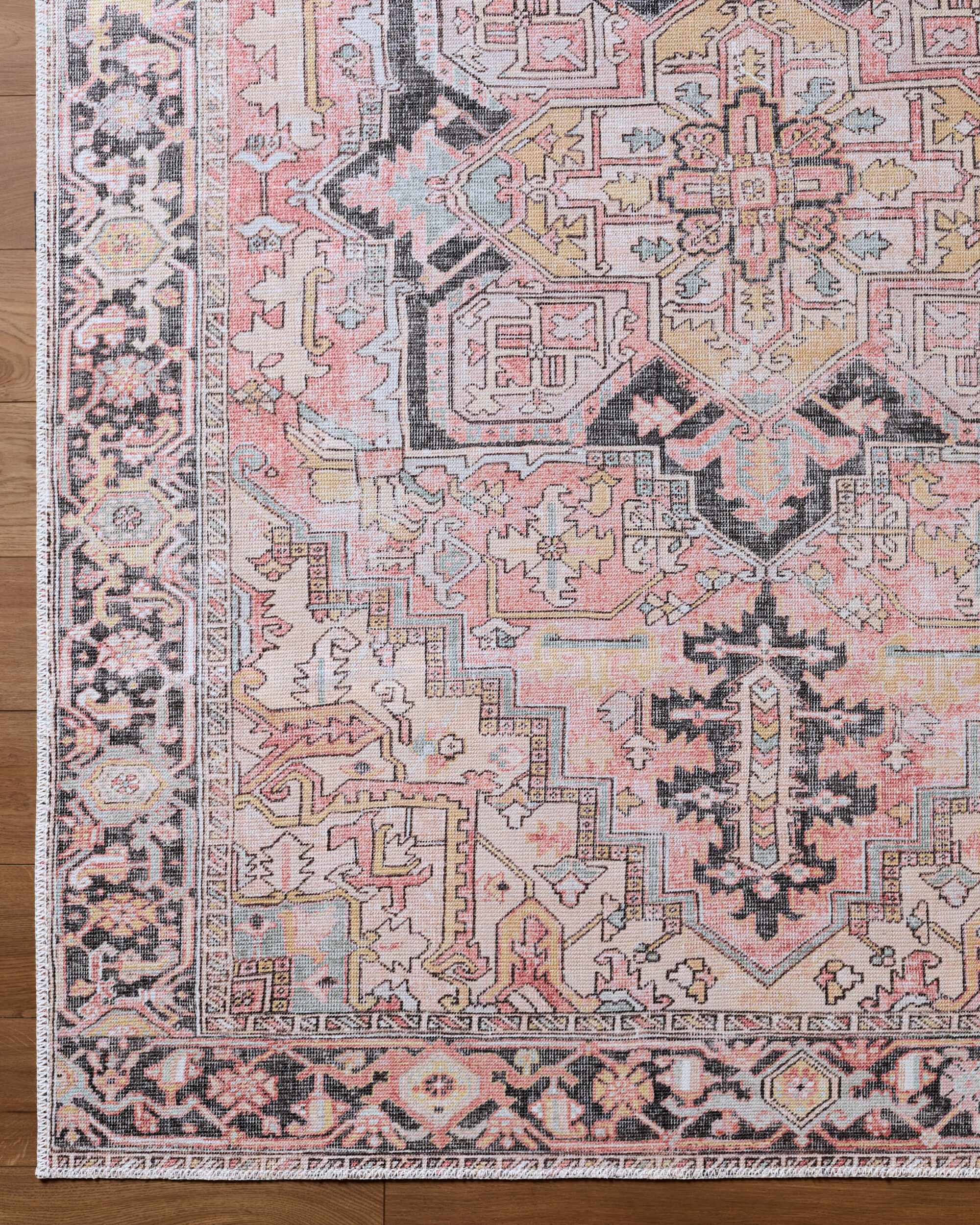 Nadia Dust Pink Area Rug - Clearance by Boutique Rugs