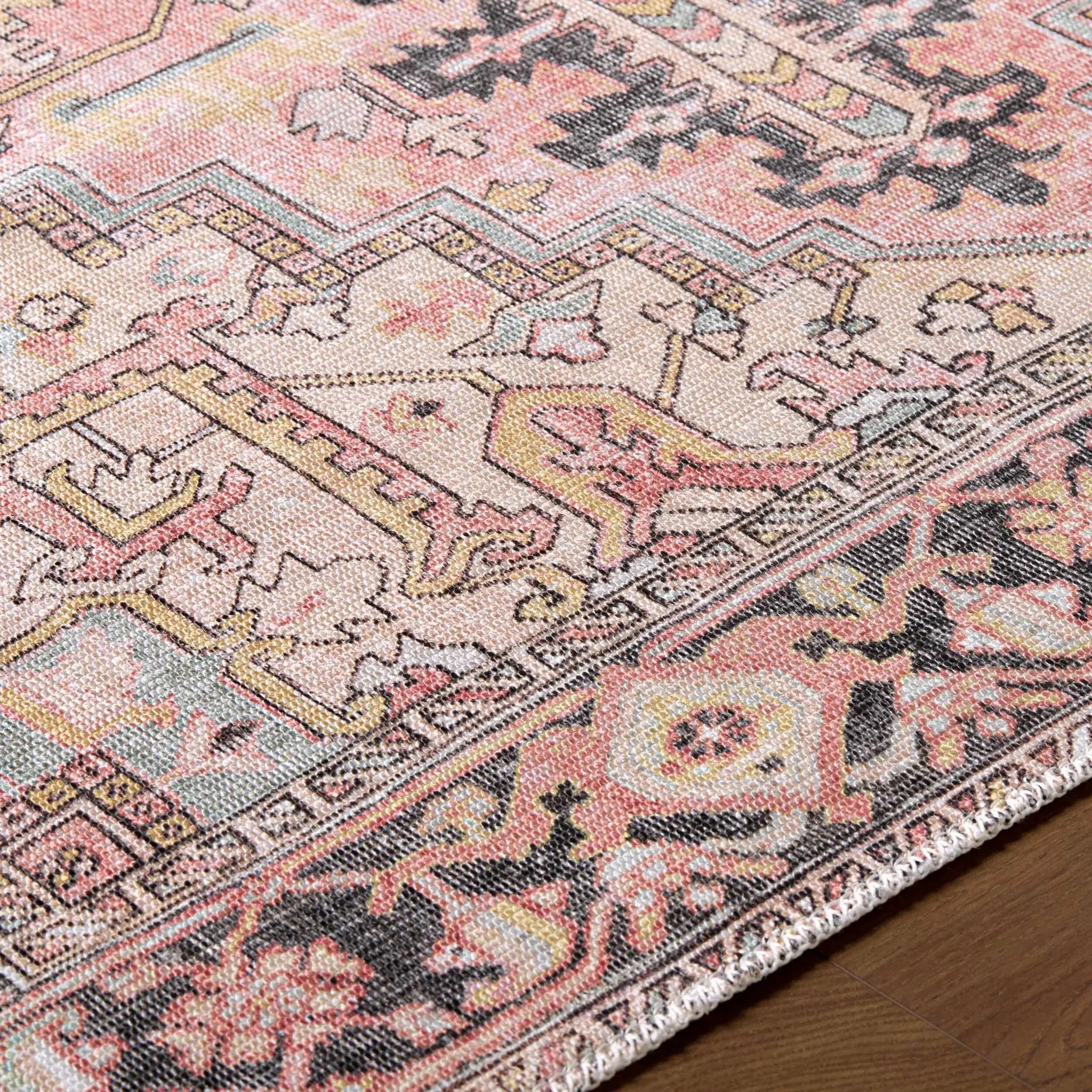 Nadia Dust Pink Area Rug - Clearance by Boutique Rugs