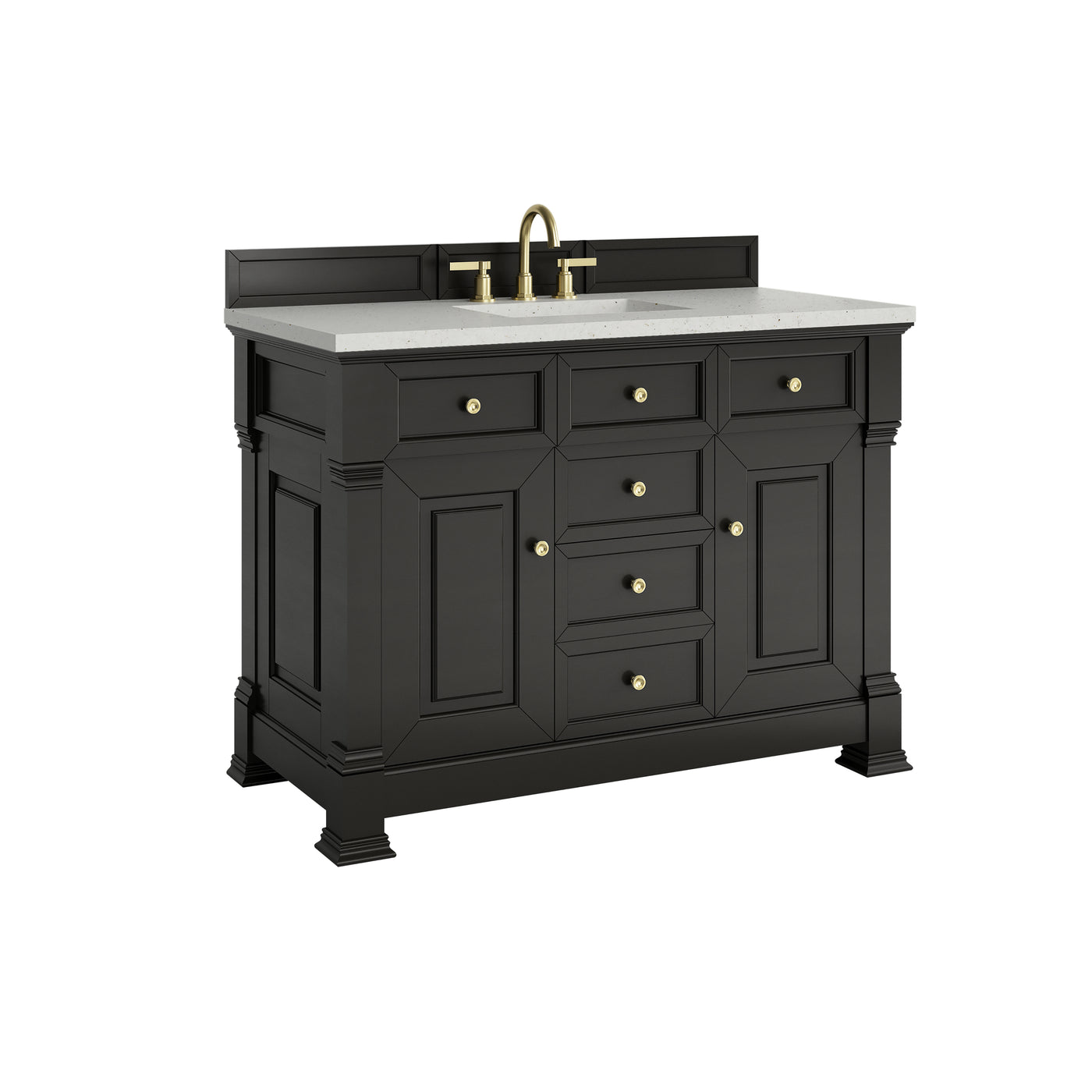 James Martin Brookfield 48" Single Bathroom Vanity, Black Onyx, view 25