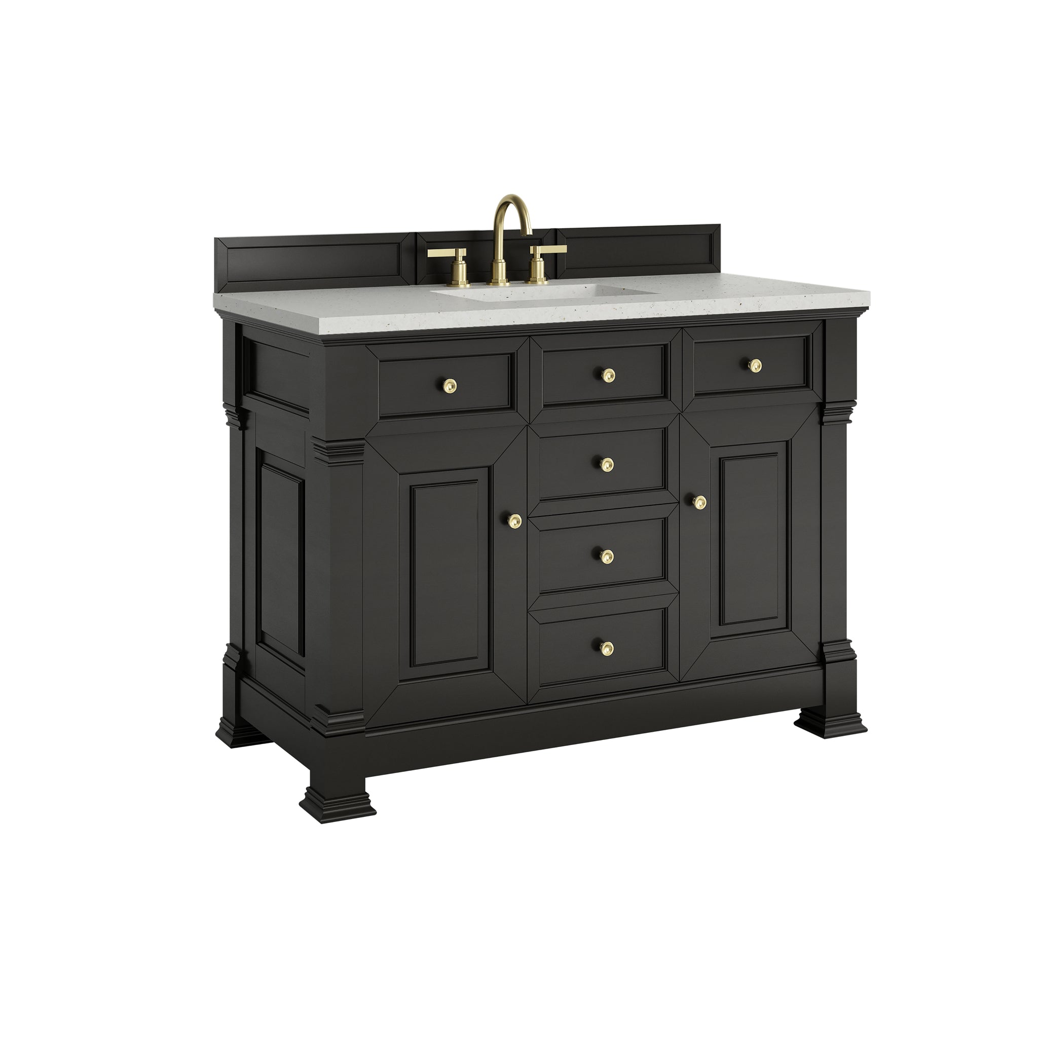James Martin Brookfield 48" Single Bathroom Vanity, Black Onyx, view 25