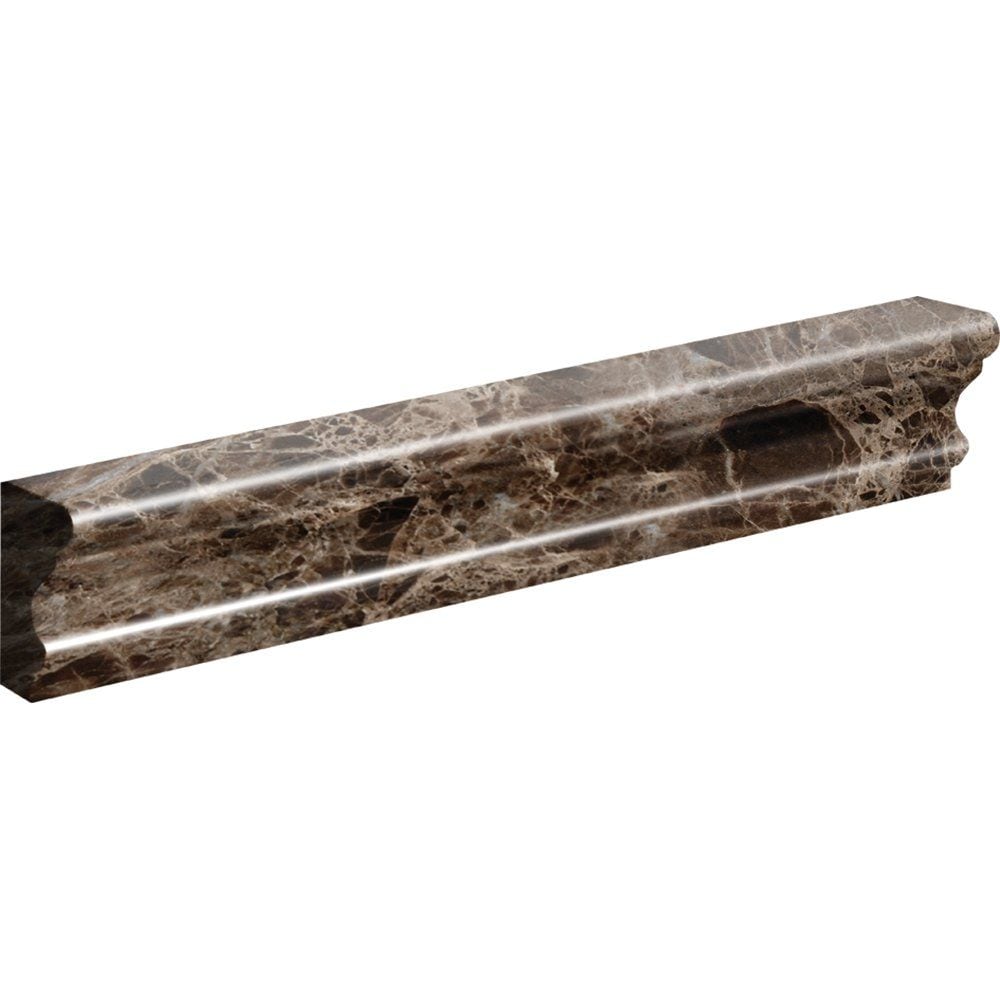Emperador Dark Polished Andorra Marble Moldings 2x12 Marble Polished 2x12 Moldings