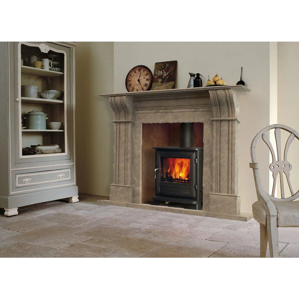 Emperador Light Brown Marble Hand-carved Fireplace Surround by GobekDesign