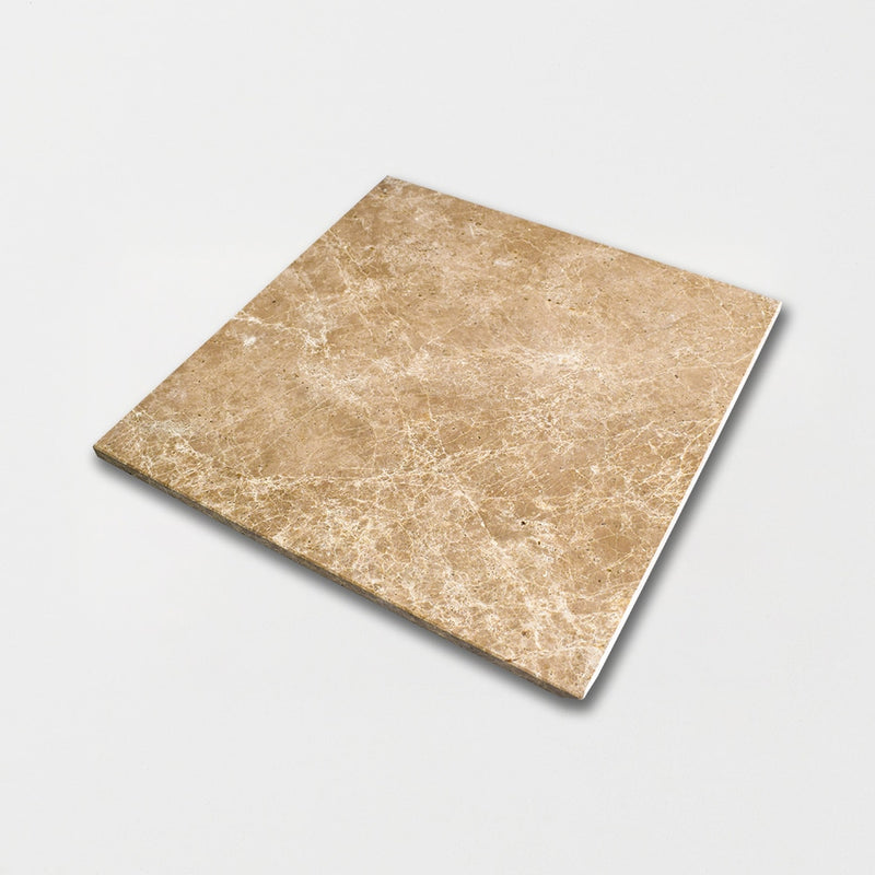 Emperador Light Polished Marble Tiles 12x12 Marble Polished 12x12 Tiles — 2
