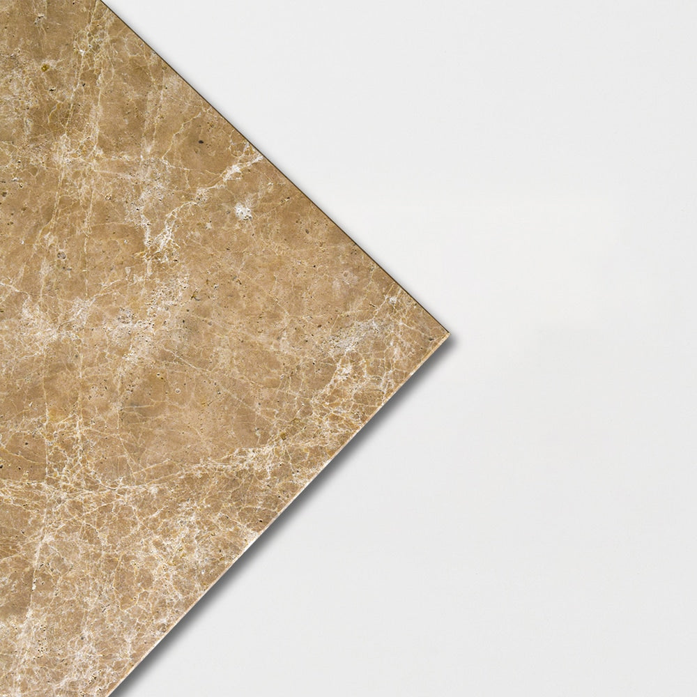 Emperador Light Polished Marble Tiles 12x12 Marble Polished 12x12 Tiles — 4