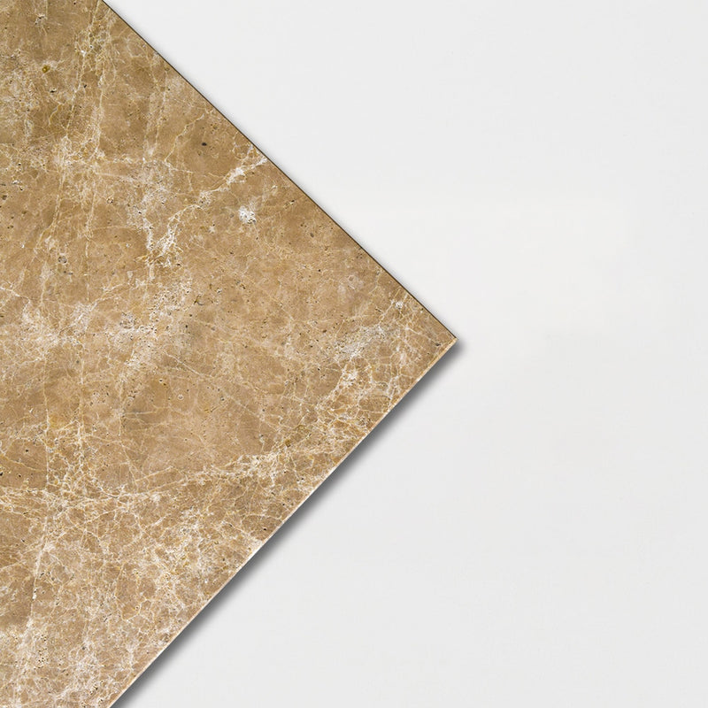 Emperador Light Polished Marble Tiles 12x12 Marble Polished 12x12 Tiles — 4