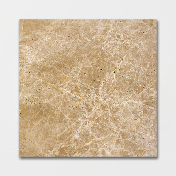 Emperador Light Polished Marble Tiles 12x12