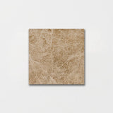 Emperador Light Polished Marble Tiles 4x4