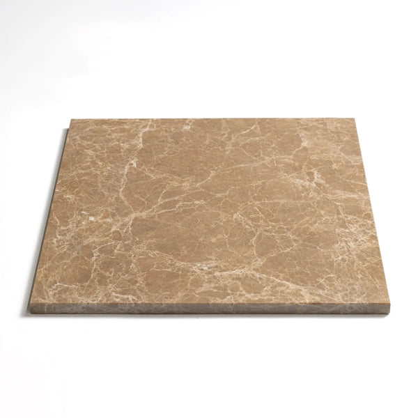 Emperador Light Polished Marble Tiles 12x12 closeup 1