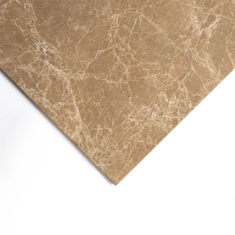 Emperador Light Polished Marble Tiles 12x12 closeup 4