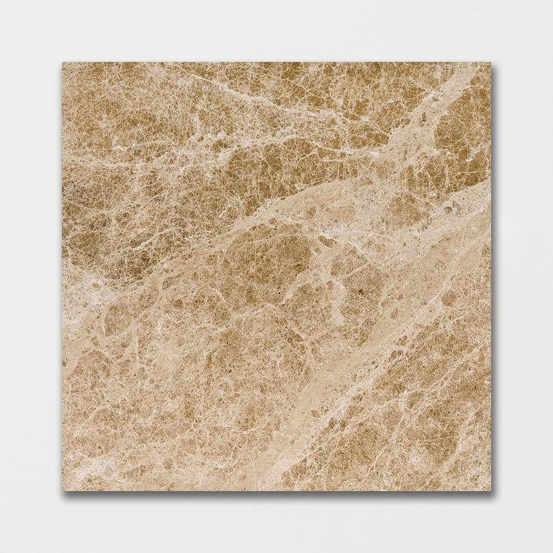Emperador Light Polished Marble Tiles 18x18 Marble Polished 18x18 Tiles