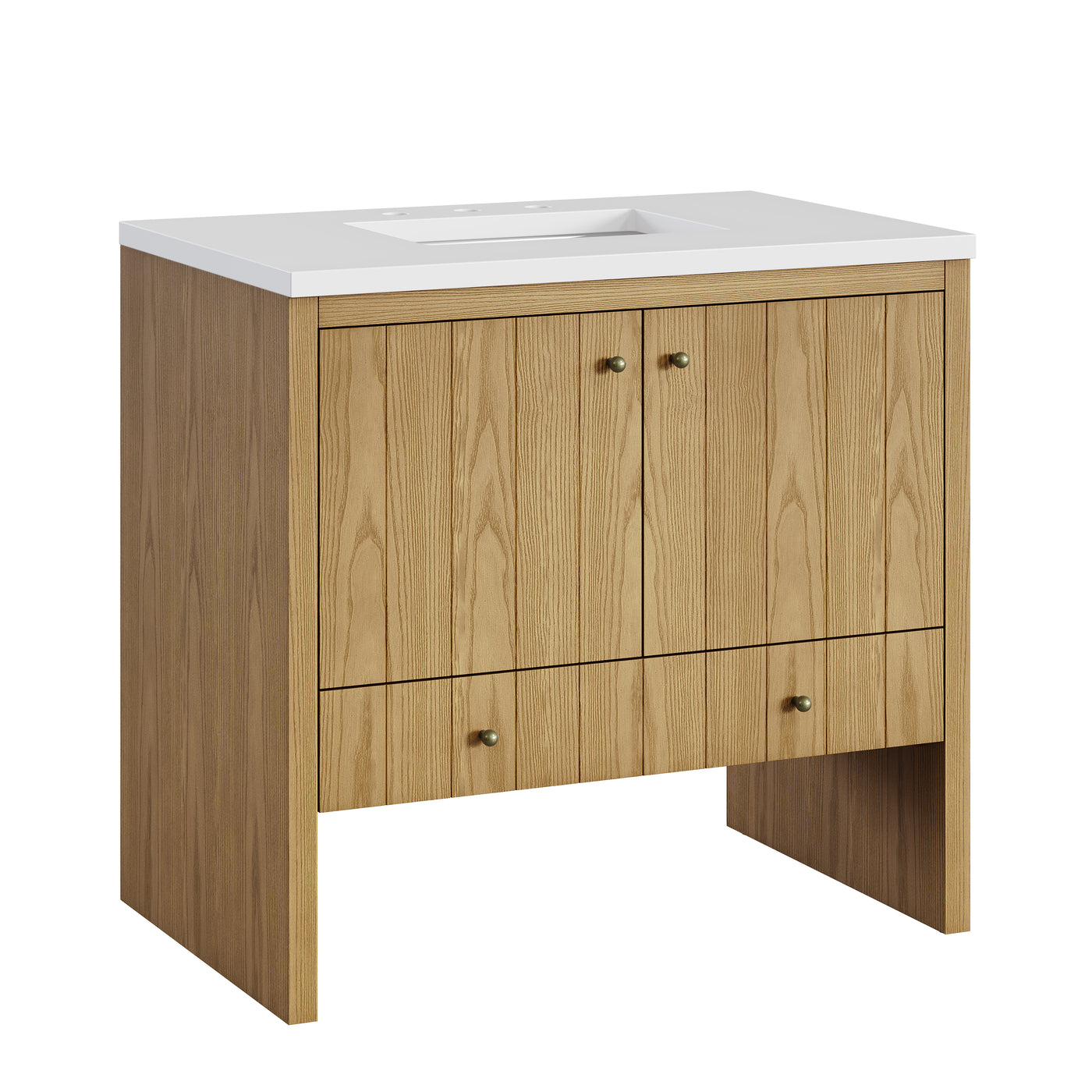 James Martin Hudson 36" Single Bathroom Vanity, Light Natural Oak, view 36