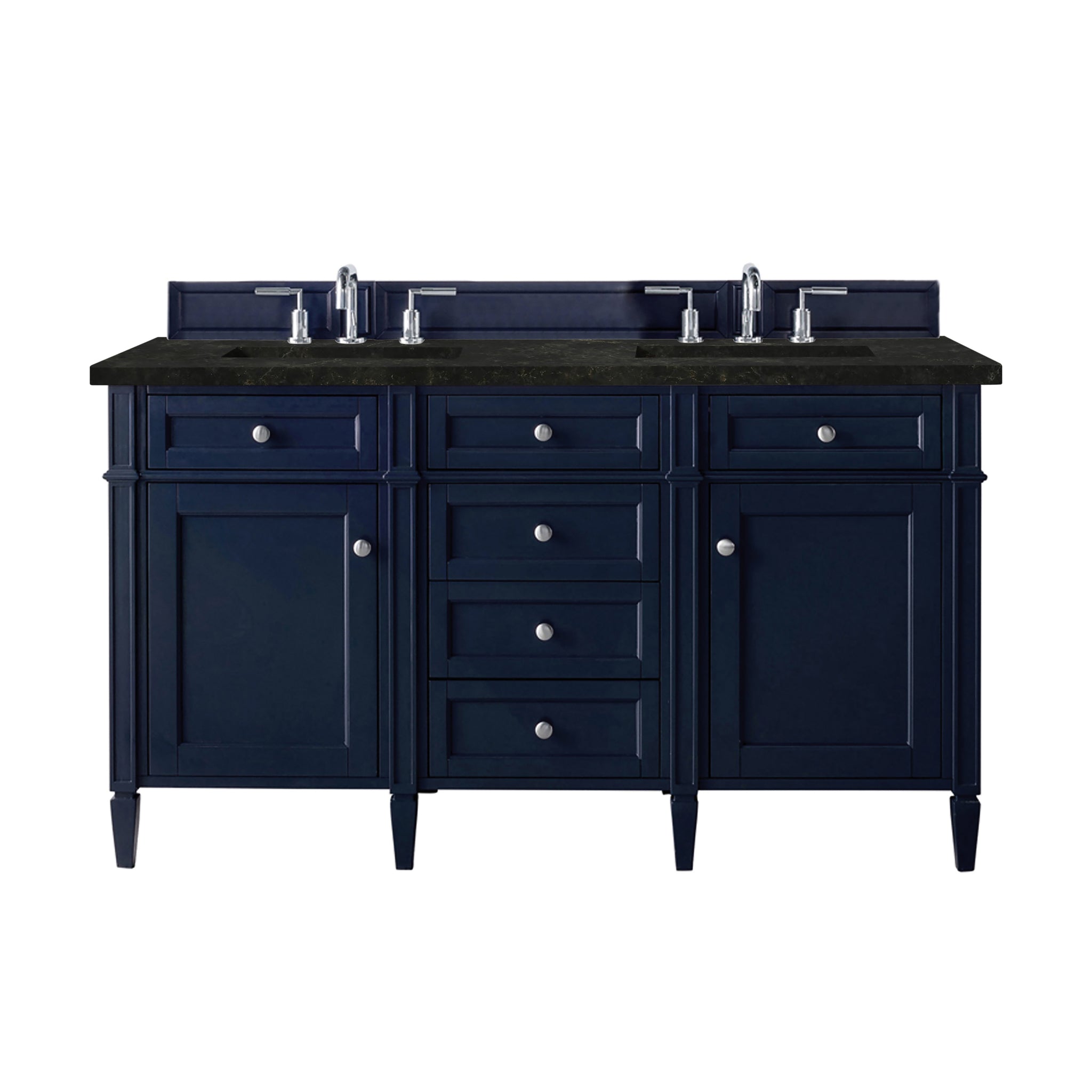 James Martin Brittany 60" Double Bathroom Vanity, Victory Blue, view 28