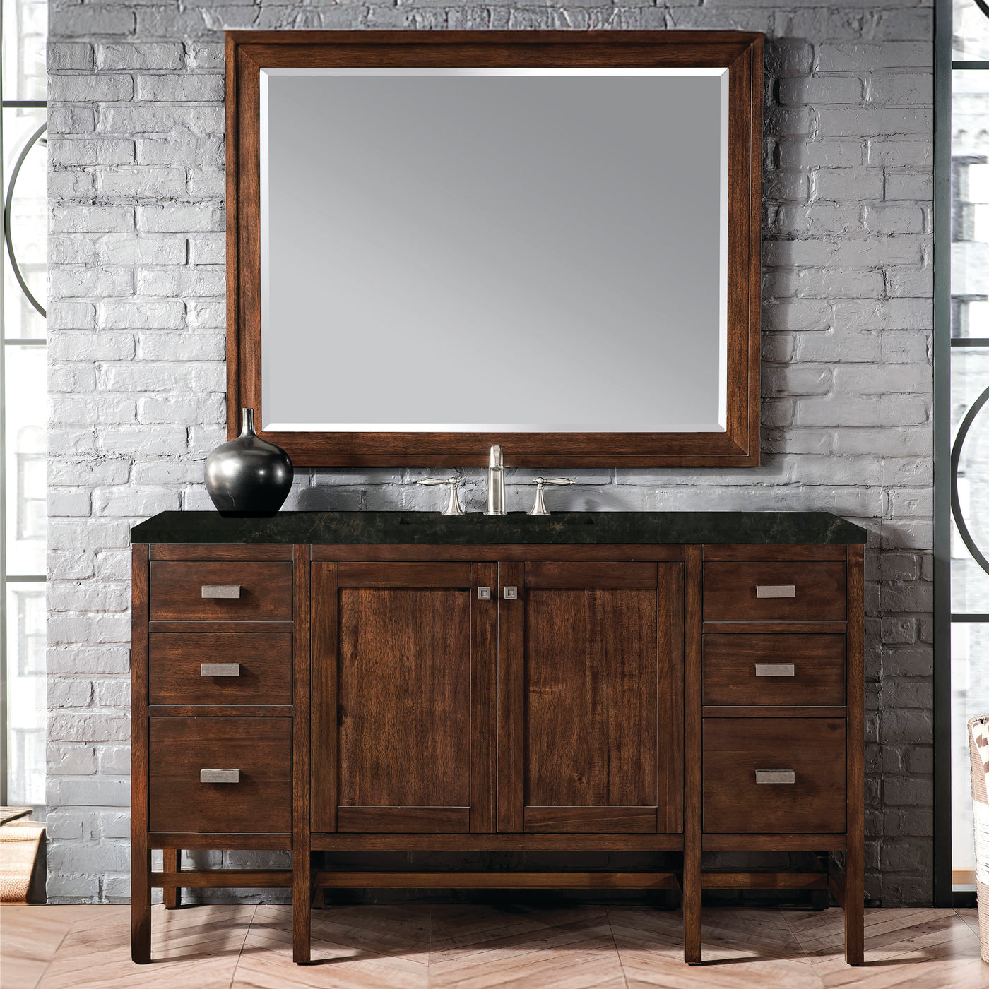 James Martin Addison 60" Single Bathroom Vanity, Mid-Century Acacia, view 24