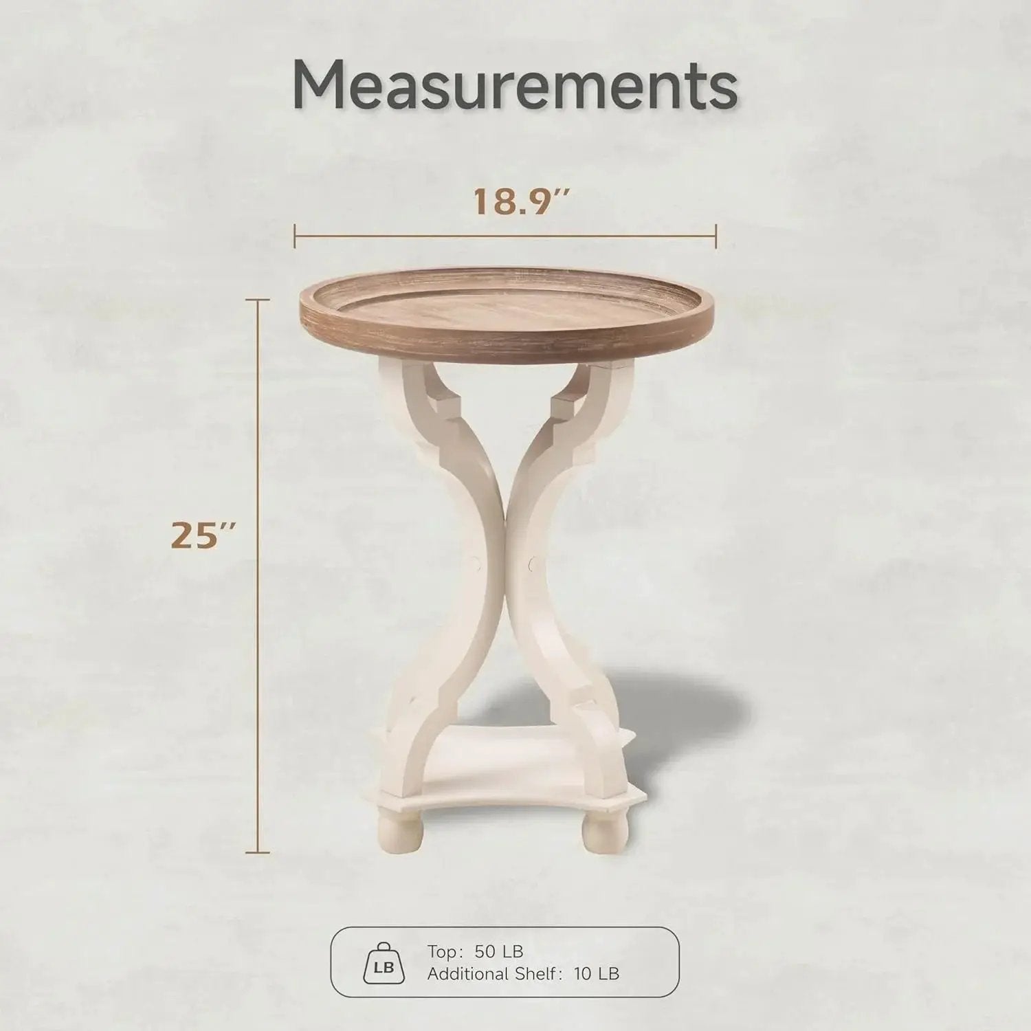 End Table - Handcrafted Natural Concave by House Of Avana