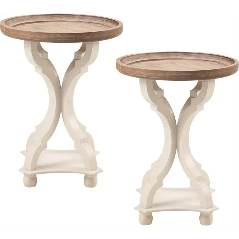 End Table - Handcrafted Natural Concave by House Of Avana