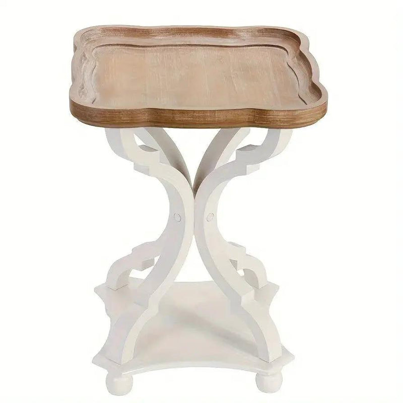 End Table - Rustic Natural Tray Top by House Of Avana