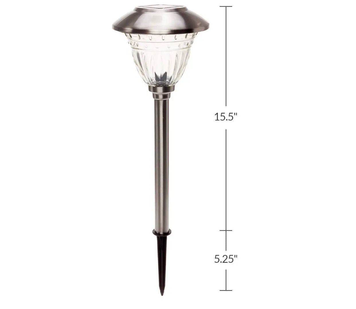Energizer 10 Pack Solar LED Pathway Lights Outdoor-Stainless Steel by Outdoor Solar Outlet