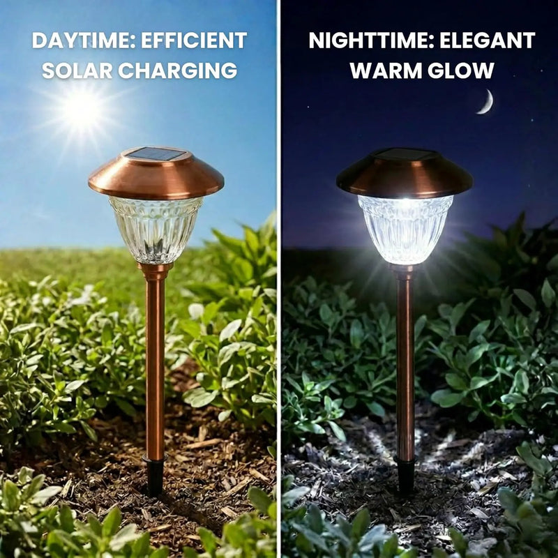 Energizer 10 Pack Solar Pathway LED Lights Outdoor ( Copper ) by Outdoor Solar Outlet