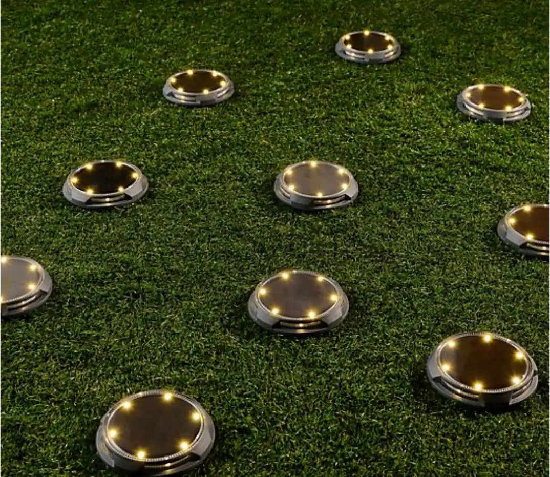 Energizer 10-pc Solar Disc Lights Multi-Direction 20 Lumen by Outdoor Solar Outlet