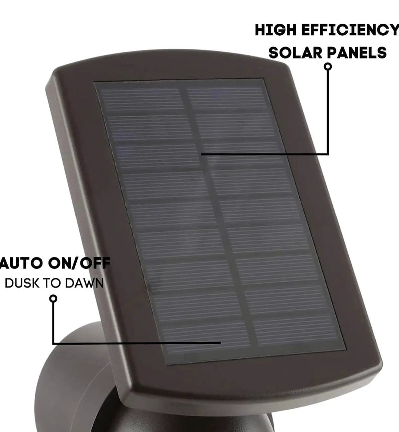 Energizer 2 Pack Spot Light Solar 45-Lumen Metal Outdoor Waterproof LED Landscape by Outdoor Solar Outlet