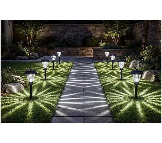 Energizer 8 Pack 3-in-1 Solar Pathway Lights with 360-degree 15 Lumen by Outdoor Solar Outlet