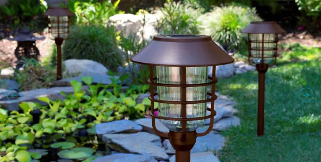 Energizer (SmartYard) 8-Pack Solar Pathway Lights – 10 Lumen Warm White LED, Aluminum & Glass, Dusk-to-Dawn Outdoor Landscape Lights by Outdoor Solar Outlet