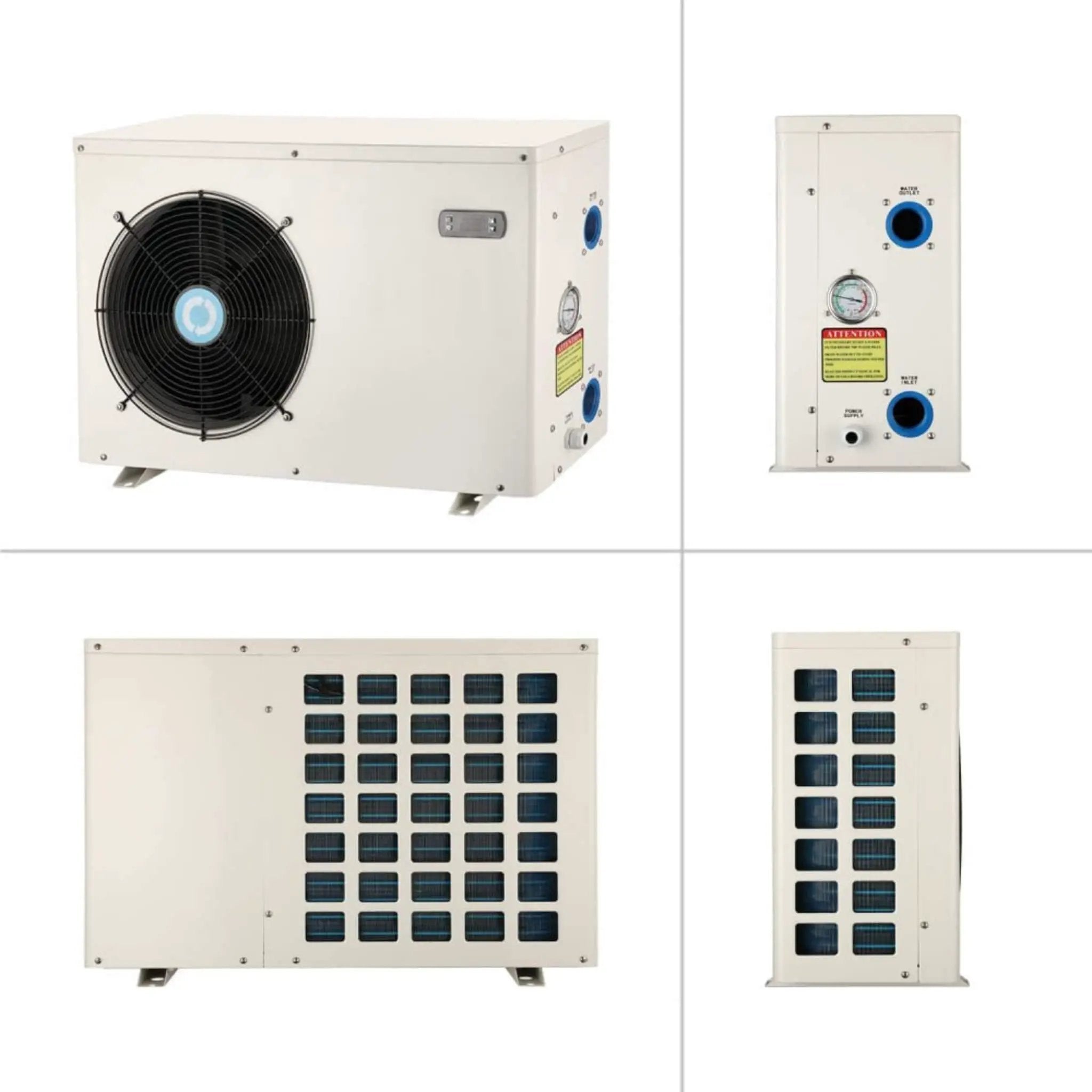 Energy-Saving Electric Swimming Pool Heat Pump For Above And Inground Pools, 6000 Gallons (SAK93541) by SAKSBY WHOLESALE