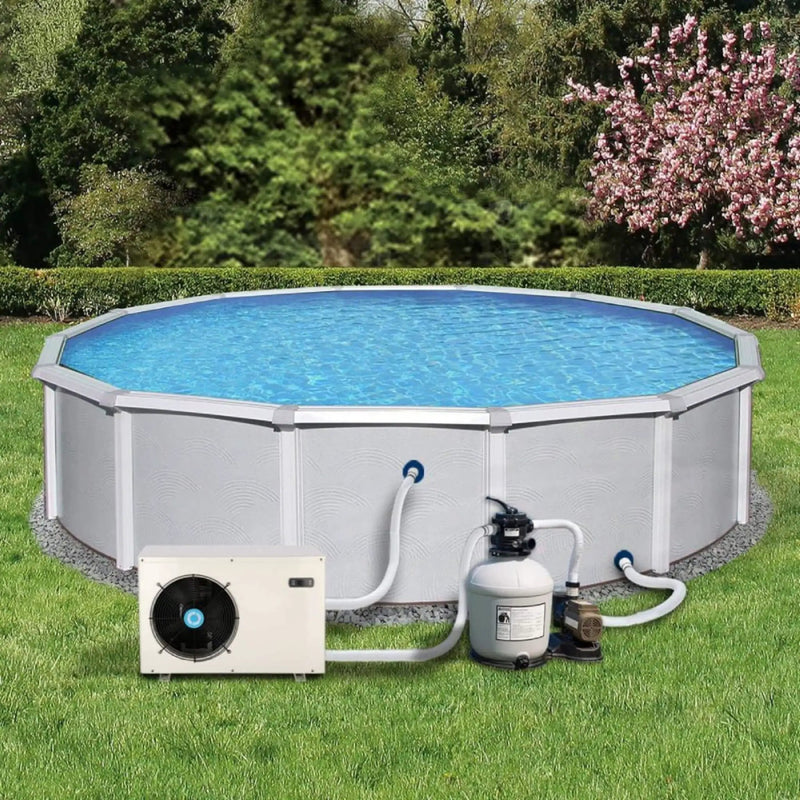 Energy-Saving Electric Swimming Pool Heat Pump For Above And Inground Pools, 6000 Gallons (SAK93541) by SAKSBY WHOLESALE