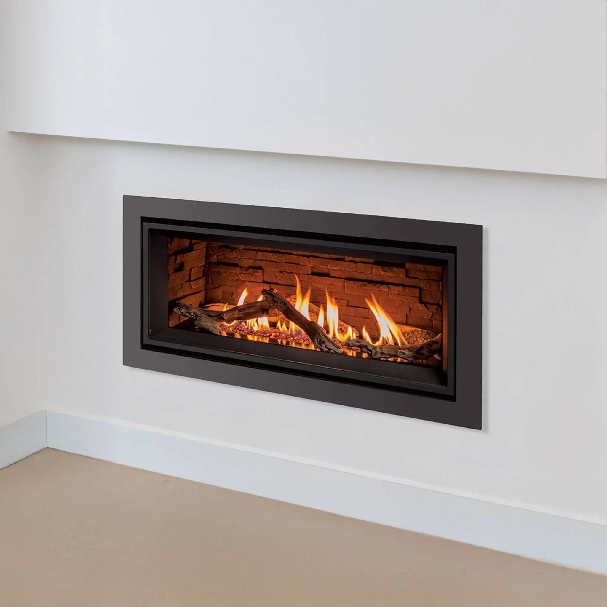 Enviro Linear Nova Direct Vent Natural Gas Fireplace With Burner Tray, Vermiculite, Steel Liner & LP Conversion Kit [C34-2] (SAK50281) by SAKSBY WHOLESALE