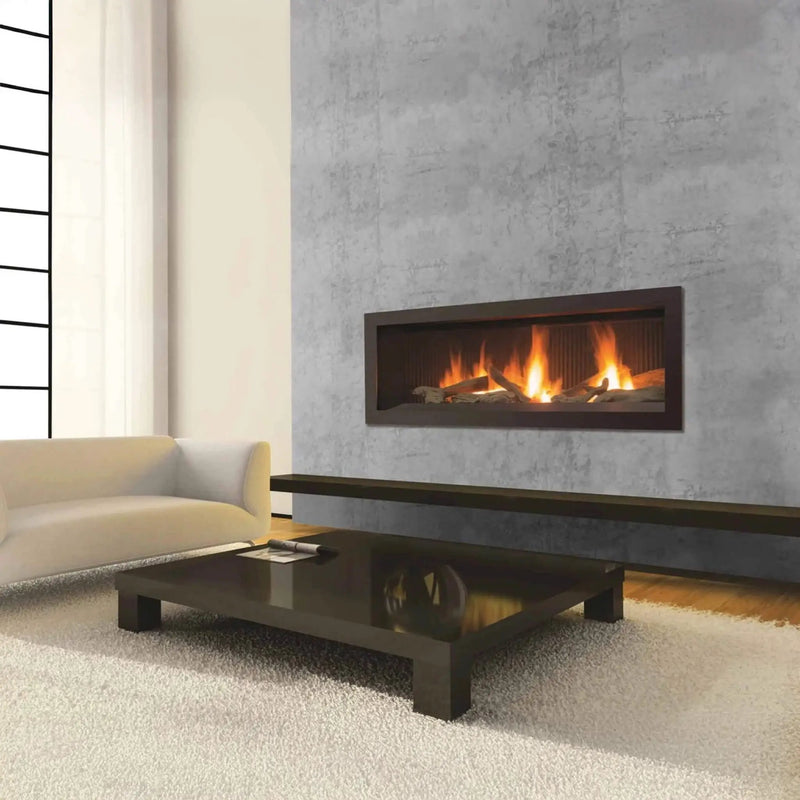 Enviro Linear Nova Direct Vent Natural Gas Fireplace With Burner Tray, Vermiculite, Steel Liner & LP Conversion Kit [C44-2] (SAK45387) by SAKSBY WHOLESALE