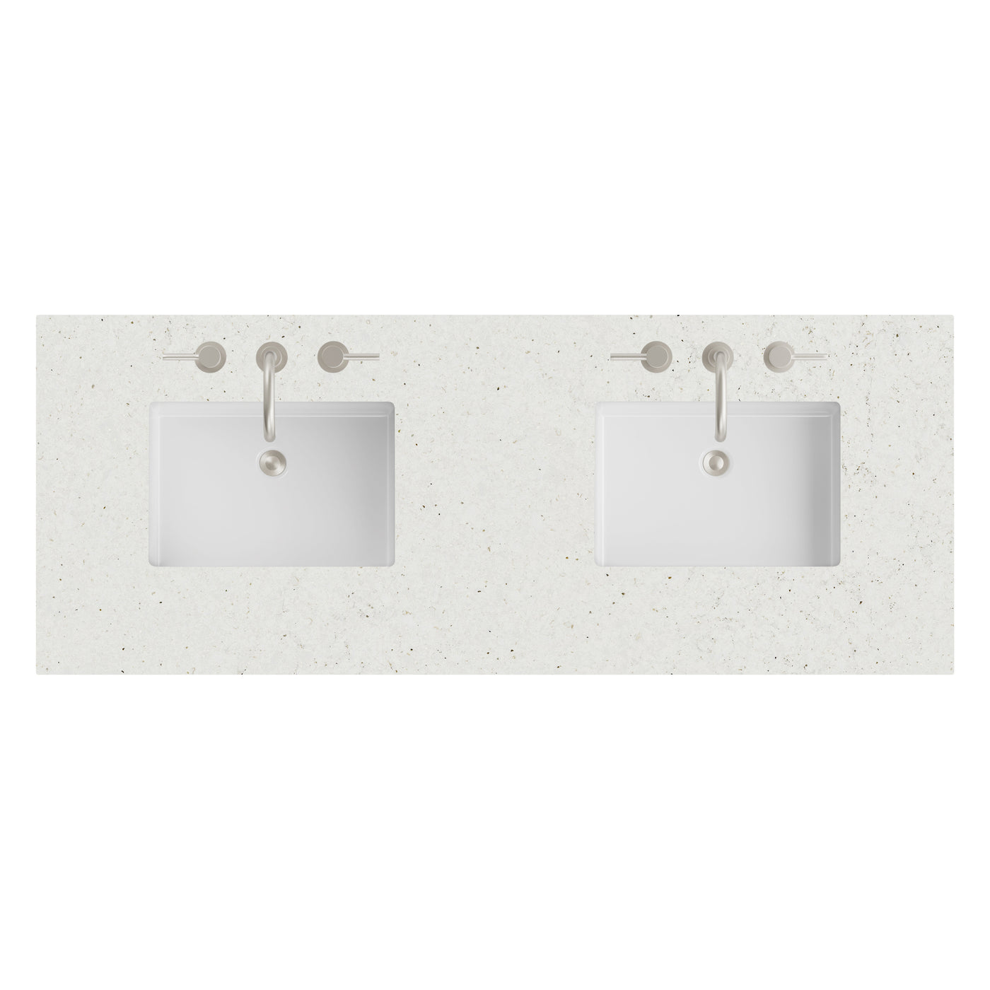 James Martin 60" Double Vanity Top with Lime Delight countertop