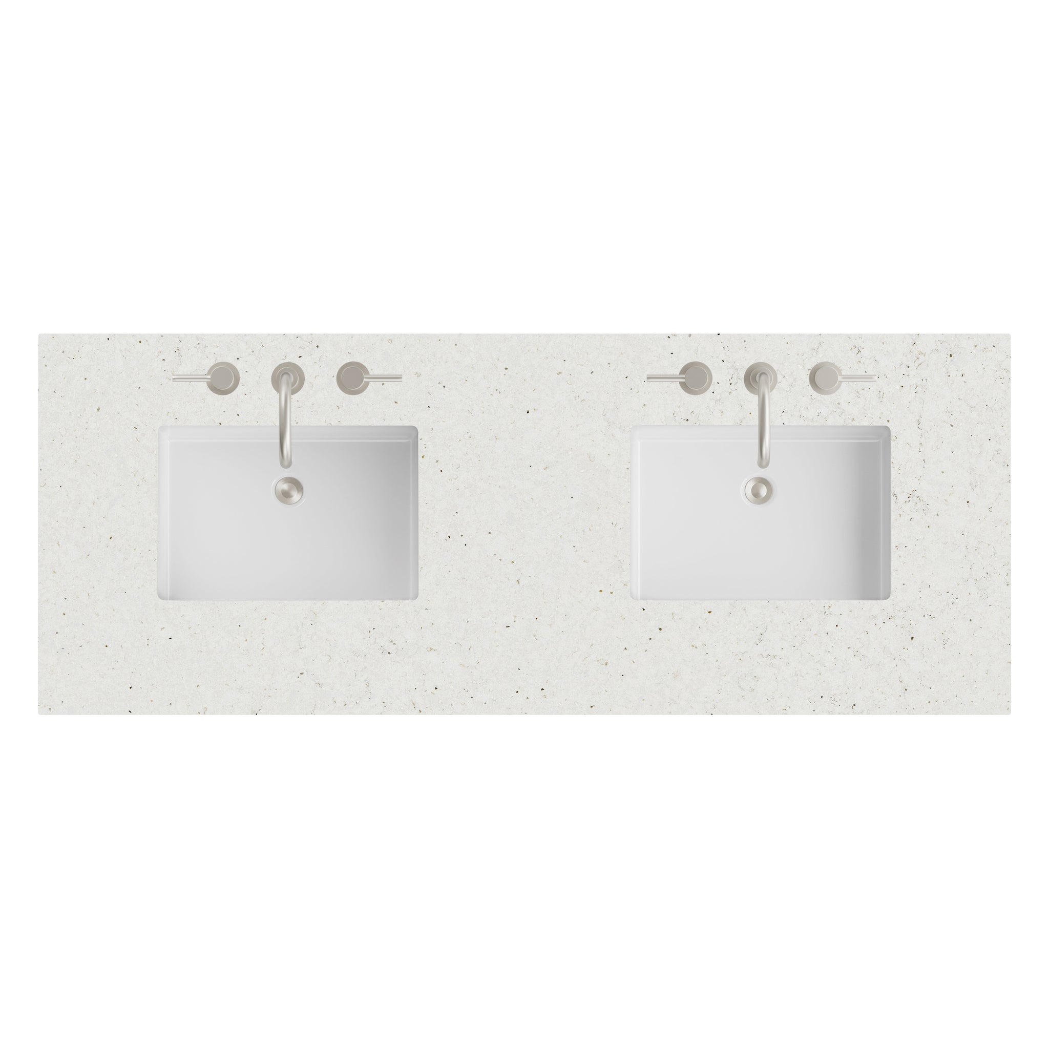 James Martin 60" Double Vanity Top with Lime Delight countertop