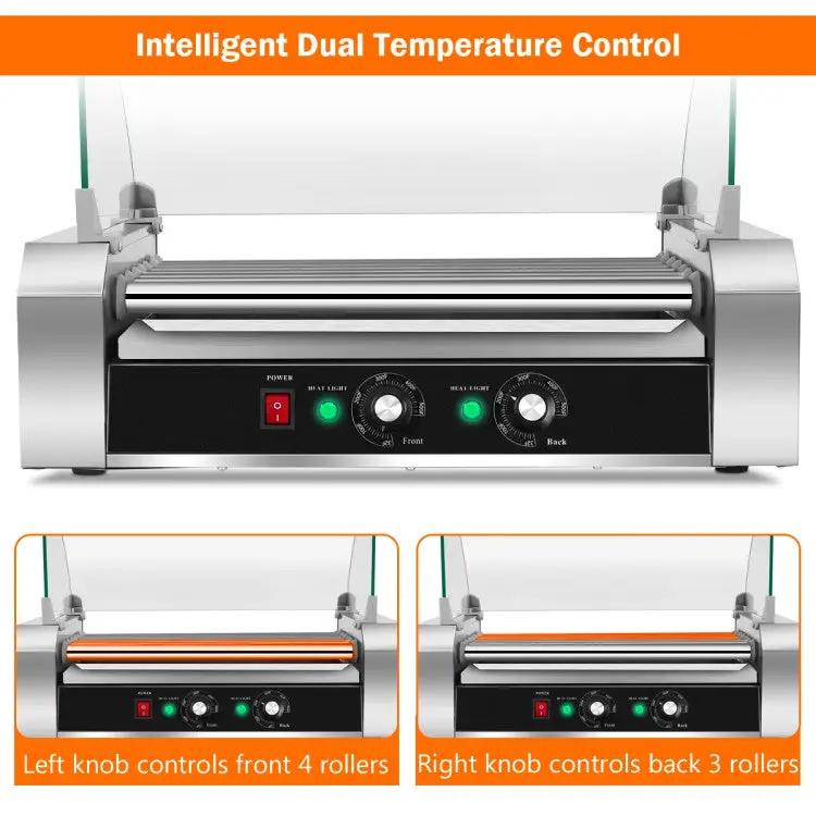 18 Hot Dog 7-Roller Commercial Cooker by DirectDeals