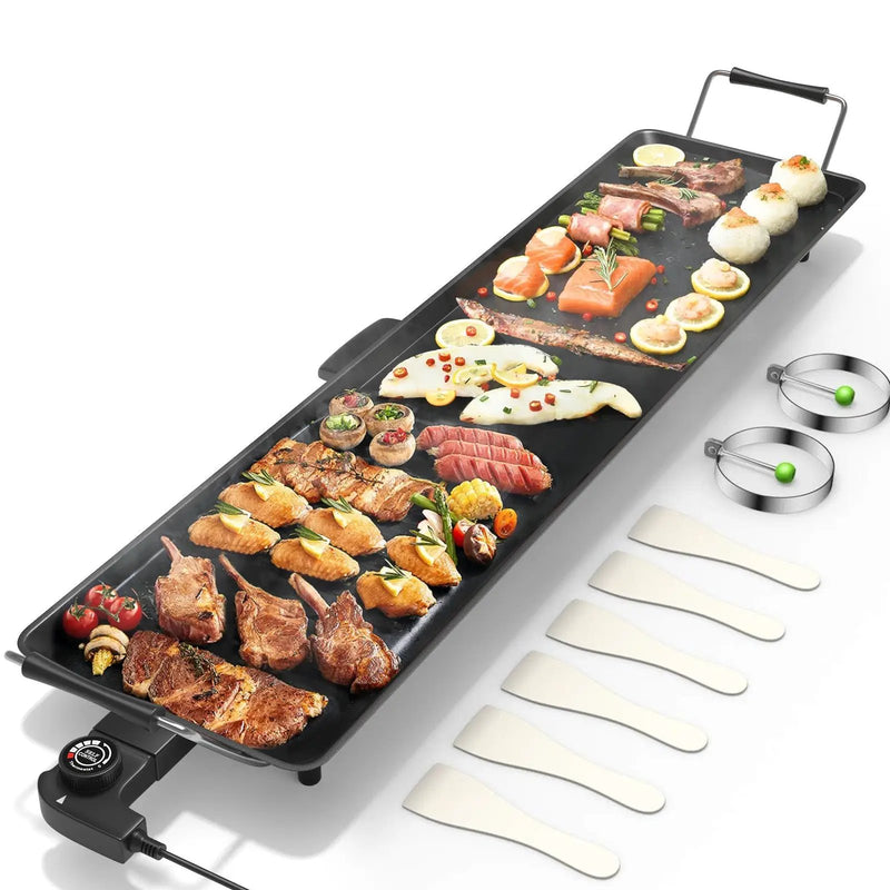 35 Inch Electric Griddle with Adjustable Temperature by DirectDeals