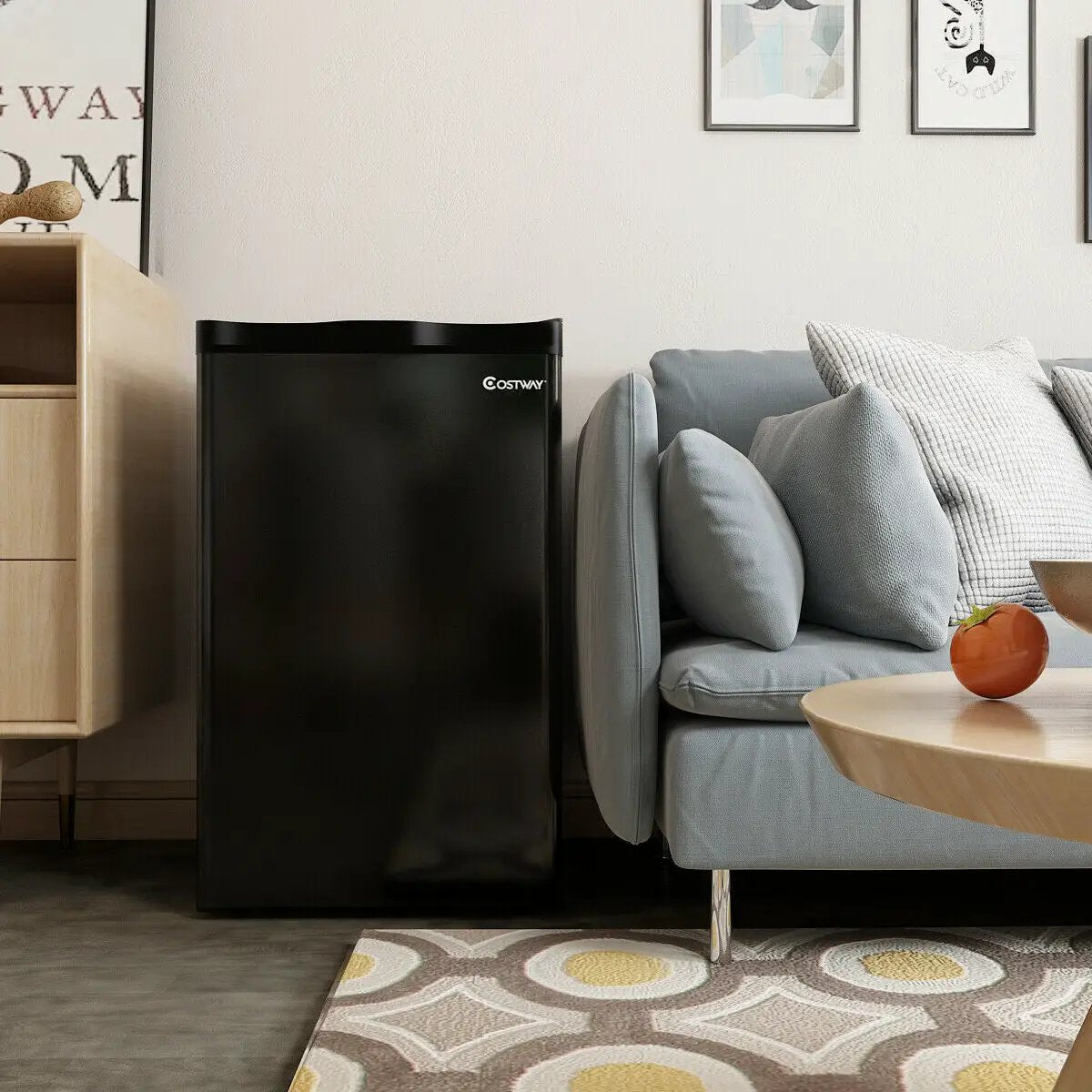 3.2 cu.ft. Mini Dorm Compact Refrigerator-Black by DirectDeals