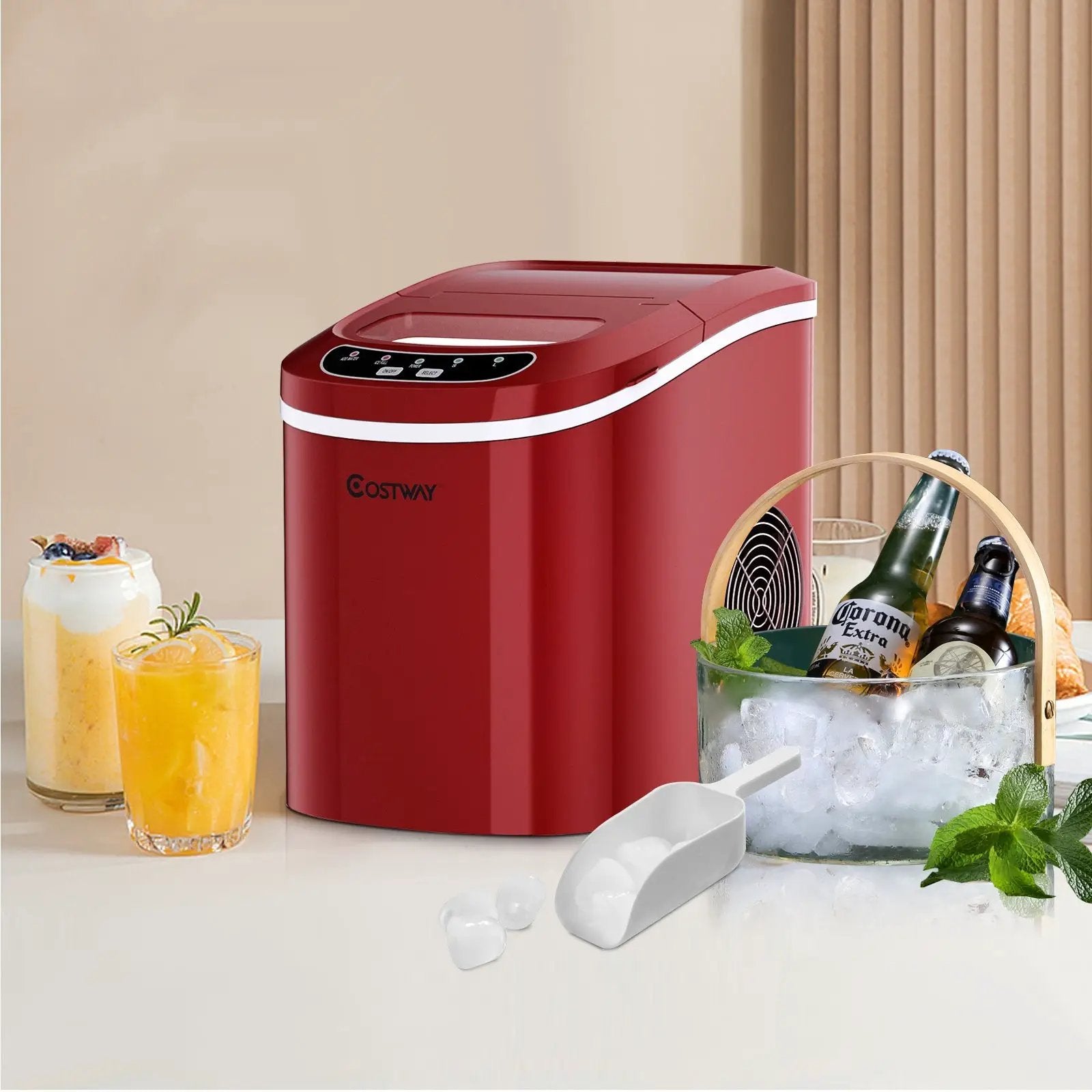 Mini Portable Compact Electric Ice Maker Machine by DirectDeals