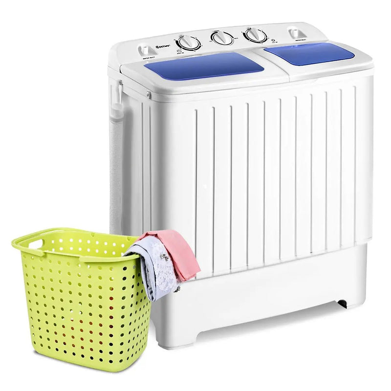 20 lbs Compact Twin Tub Washing Machine for Home Use by DirectDeals