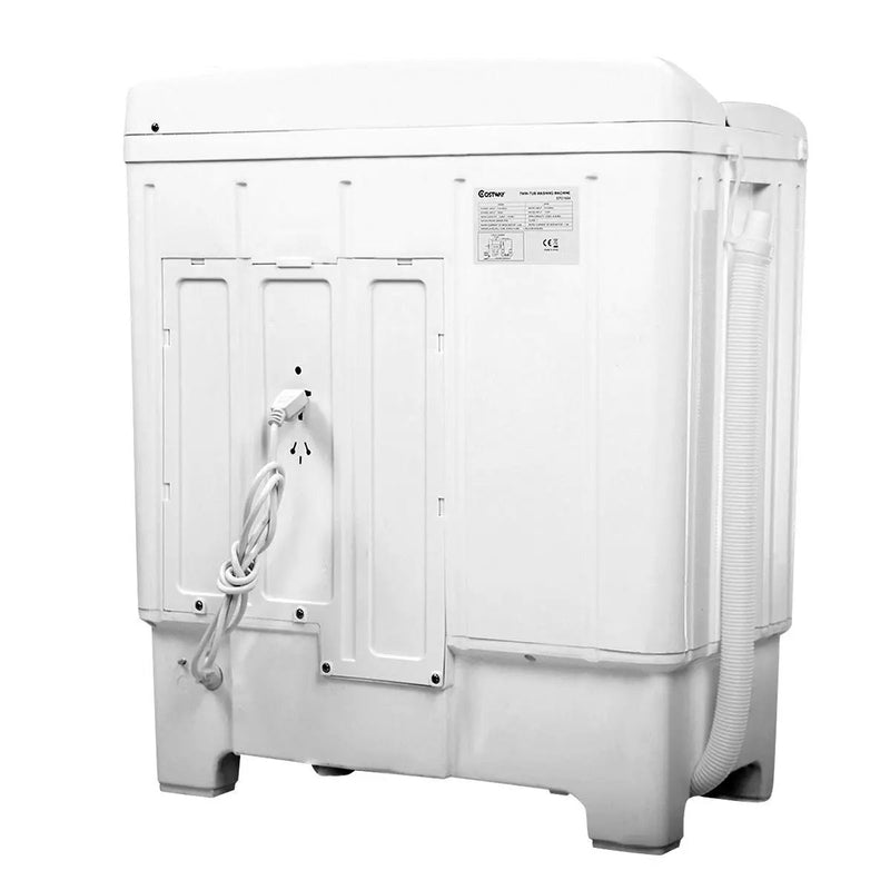 20 lbs Compact Twin Tub Washing Machine for Home Use by DirectDeals