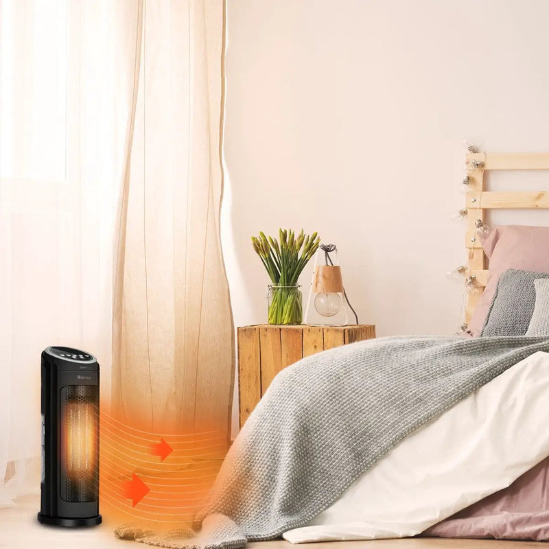 1500 W LED Portable Oscillating PTC Ceramic Space Heater by DirectDeals