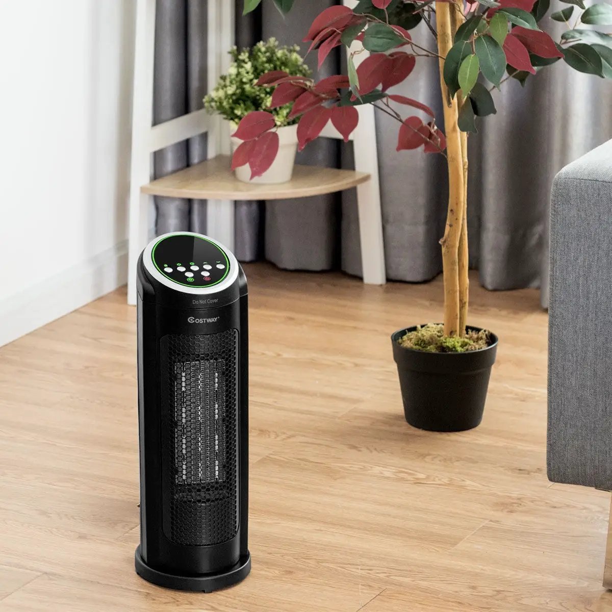 1500 W LED Portable Oscillating PTC Ceramic Space Heater by DirectDeals