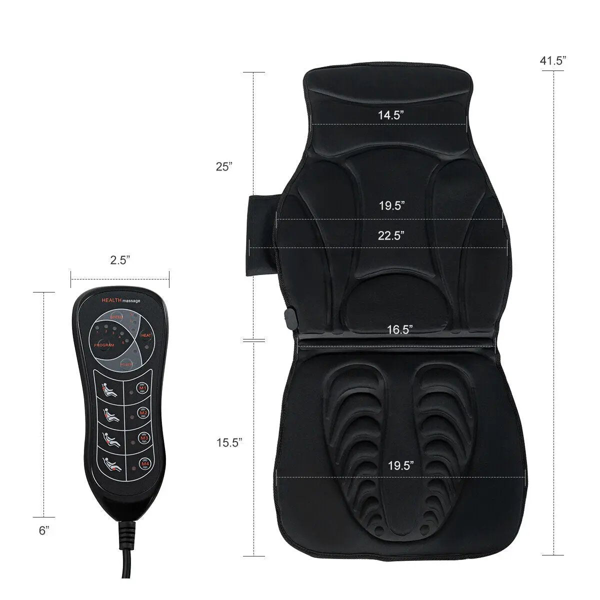 Foldable Full Body Massage Mat with 10 Vibration Motors by DirectDeals
